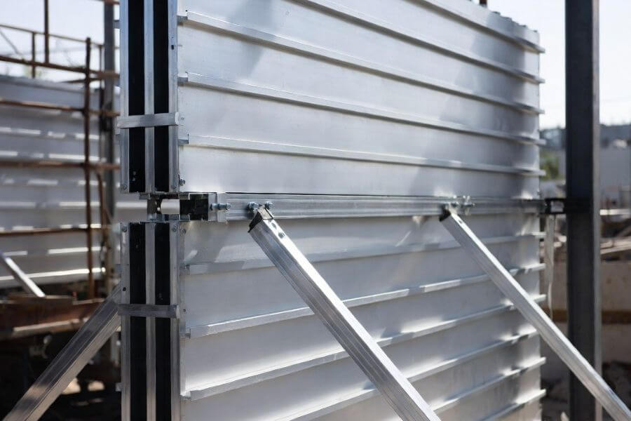 ACM panel thickness supported by stiffeners and subframe system in façade installation ACM panel thickness supported by stiffeners and subframe system in façade installation