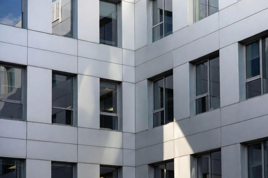 commercial building façade using 4mm ACM panel thickness in real project application commercial building façade using 4mm ACM panel thickness in real project application