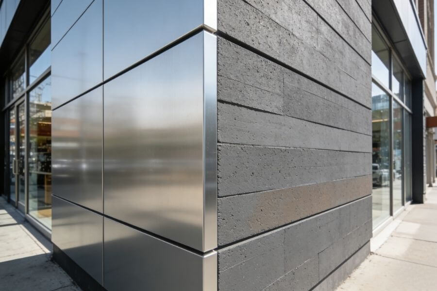 acm panels vs fiber cement siding visual comparison on building facade acm panels vs fiber cement siding visual comparison on building facade