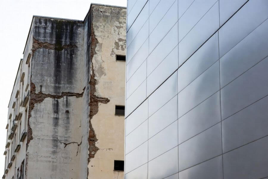 traditional facade water damage vs aluminium composite panel rainscreen system performance traditional facade water damage vs aluminium composite panel rainscreen system performance