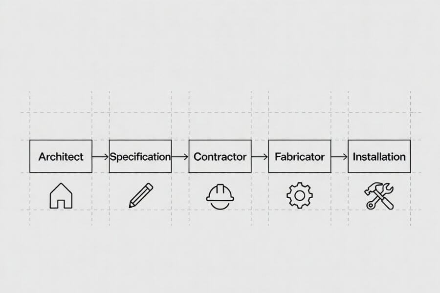 ACP cladding project workflow from design specification fabrication to installation