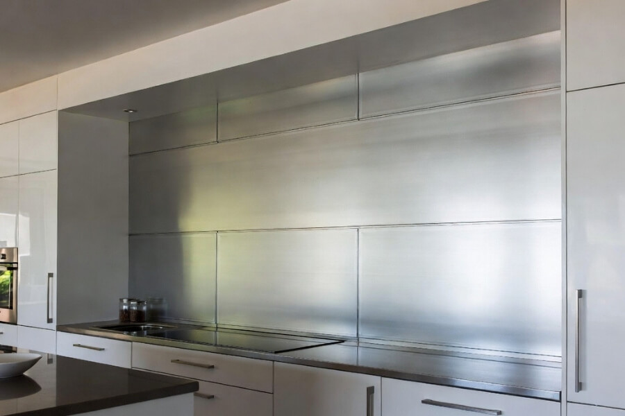 ACM panels used in interior design kitchen wall and backsplash modern home ACM panels used in interior design kitchen wall and backsplash modern home