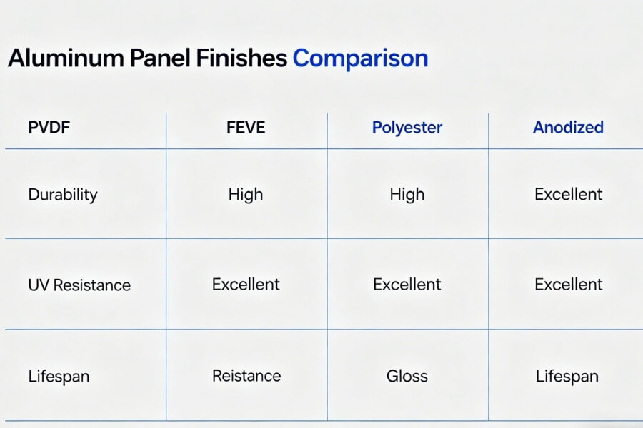 comparison of coating systems for acm panels including pvdf feve and polyester finishes comparison of coating systems for acm panels including pvdf feve and polyester finishes