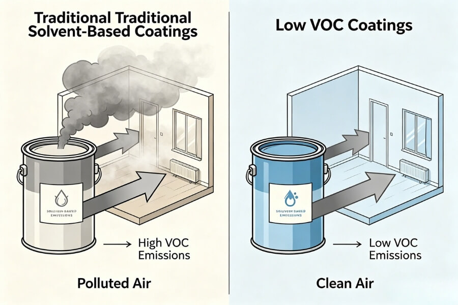 low VOC coating systems compared to traditional solvent coatings in ACP applications low VOC coating systems compared to traditional solvent coatings in ACP applications