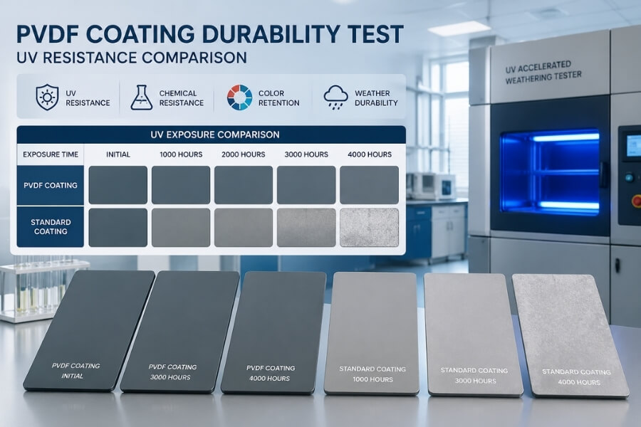 PVDF coated aluminum composite panels with long term durability performance PVDF coated aluminum composite panels with long term durability performance