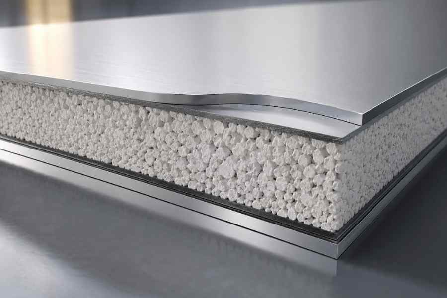 FR core aluminum composite panel structure for fire-rated façade systems FR core aluminum composite panel structure for fire-rated façade systems