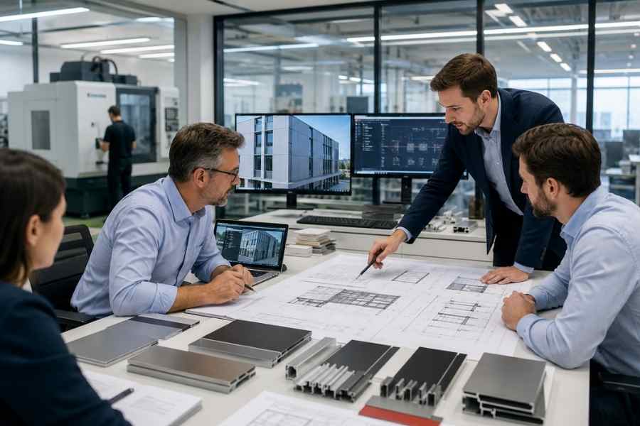 architectural coordination for aluminum composite panel fabrication and façade installation architectural coordination for aluminum composite panel fabrication and façade installation