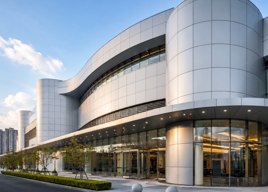 Aluminum Composite Panel Installation Methods for Cylindrical and Curved Walls